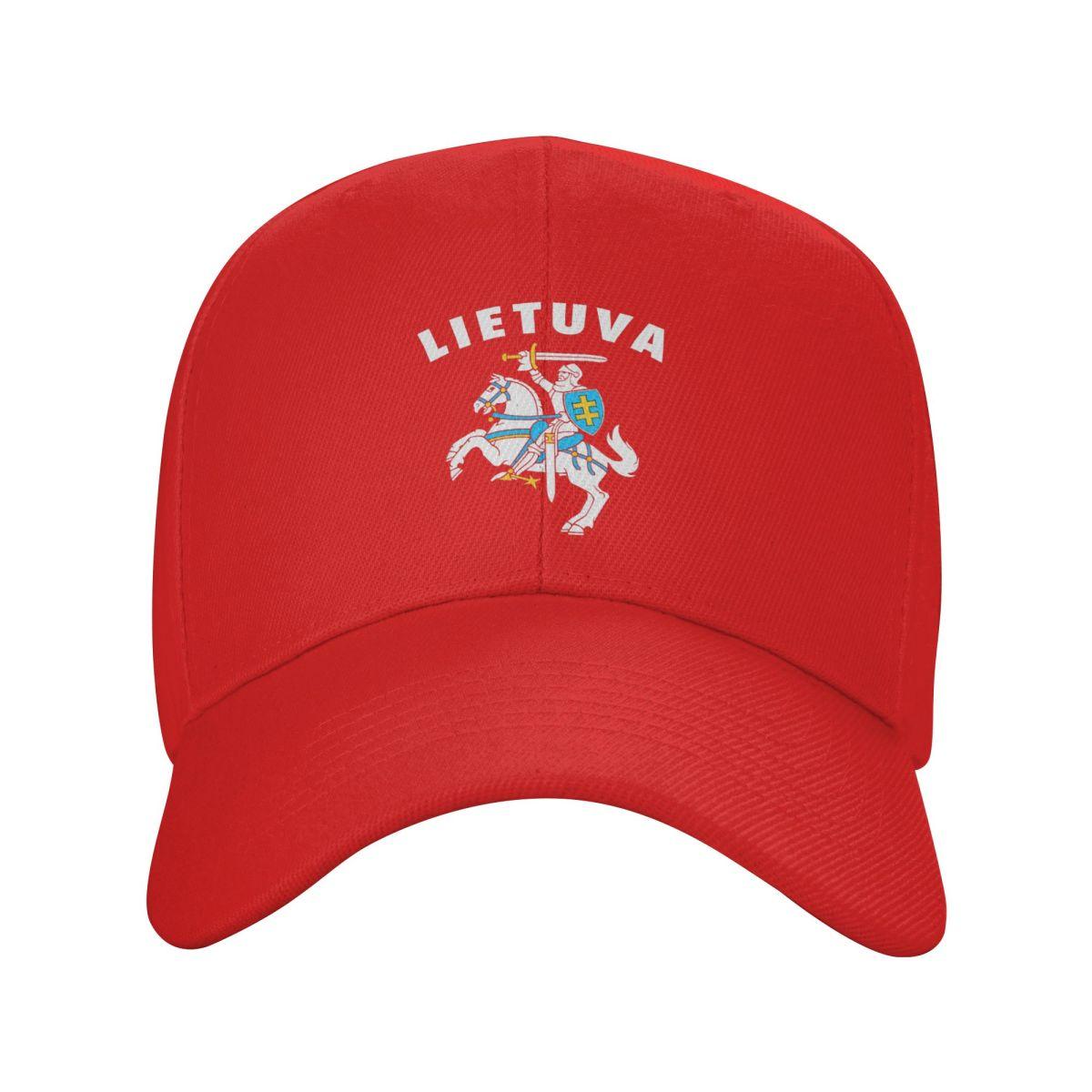 

Custom Lietuva Lithuania Coat Of Arms Baseball Cap Sports Women Unisex s Adjustable Dad Hat Summer Snapback Caps Adjustable Cap
