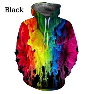New Fashion Men's Women's Hoodie Sweatshirt Fun 3D Color Printed Hoodie Trend Sportswear Long Sleeve Top