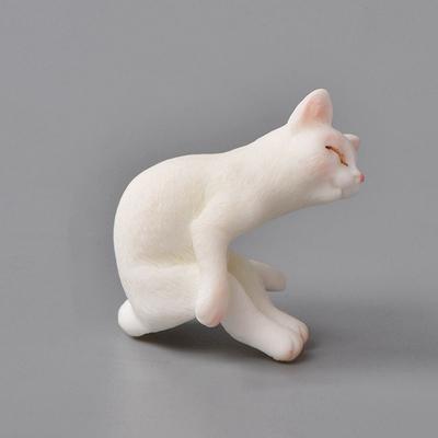 Kitten Small Statue Dollhouse Animal Model Child Toys Micro Landscape Home Decor Fairy Garden Ornament Miniature Figurines