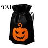 Halloween Pumpkin Bags for Kids 5 Pcs Treats Bag, Non-woven Fabric Candy Portable Snack Drawstring Goodie Party Favors Lightweight Totes Sweets