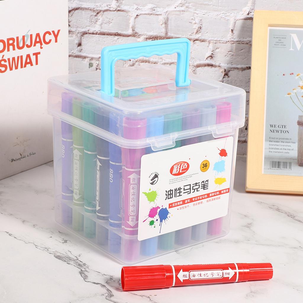 Doppelspitzen Ölmarker Kinder Handgezeichnet Hakenstift Skizzierwerkzeug Kunstbedarf 880 36 Farben