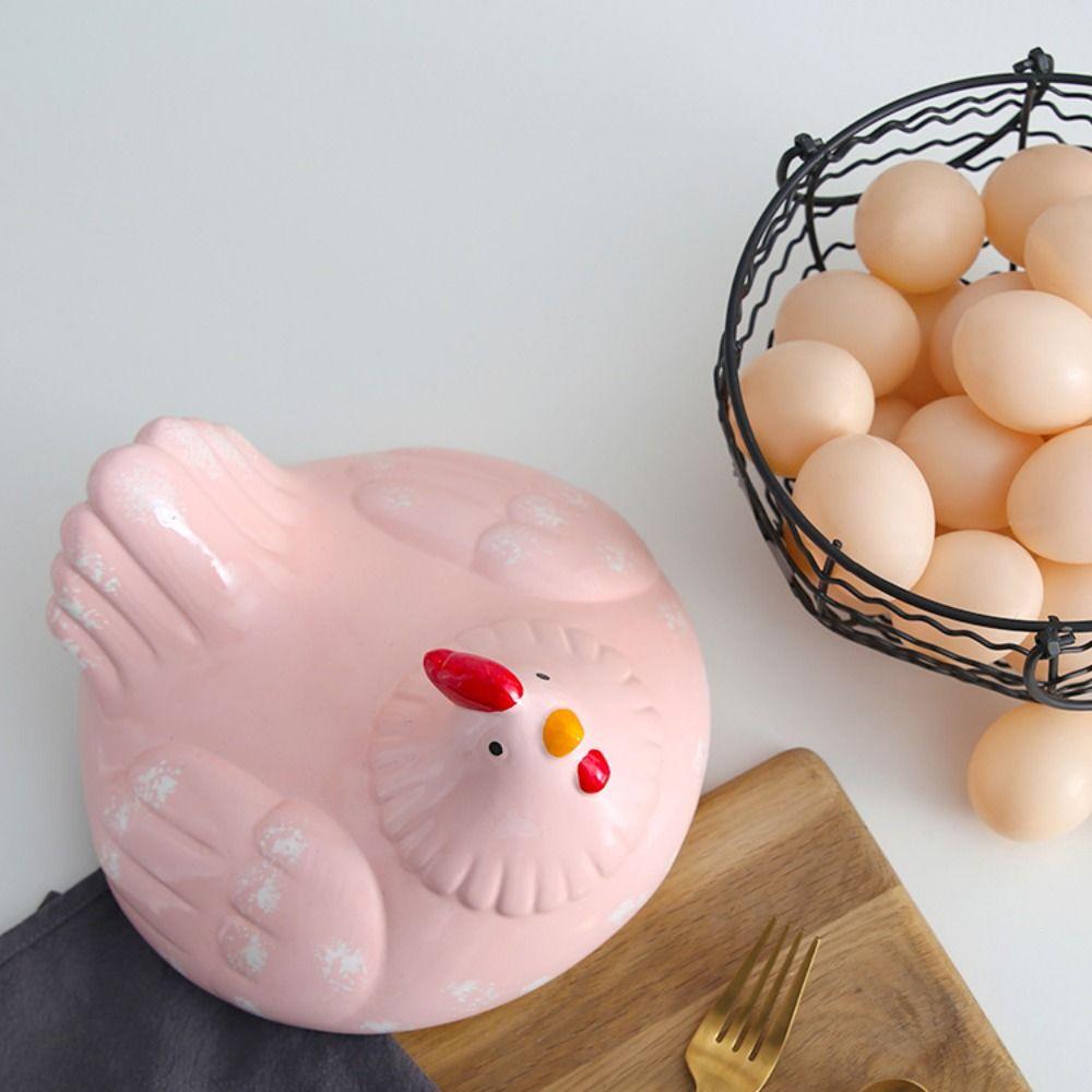 Rustic Hollow Egg Container With Cover Chicken Storage Rack Portable Hen Egg Basket  Fruit Basket
