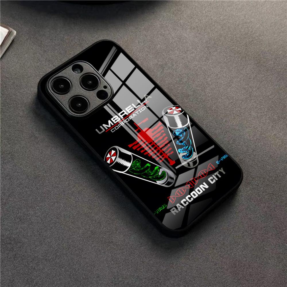 Umbrella Corporation Phone Case For 17 Pro Max IPhone 16 Pro 14 12 11 13 Mini X XR XS 15 Plus SE Glass Cover