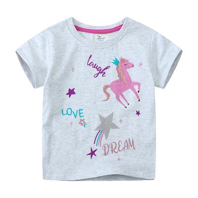 Spring And Summer New Children'S T-Shirt Unicorn New Short-Sleeved Tops Children'S T-Shirts