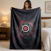 Red Hot Chili Peppers Print Flannel Blanket Cozy Lightweight Plush Throw Blanket For Bed Sofa Household Use