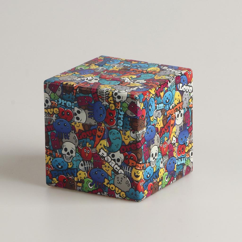 Magic Cube 3X3X3 3D Uv Color Painting Fun Stress Relief Puzzle Professional Smooth Speed Game Children'S Toys Gifts