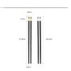5/10/15Pairs Non-slip High Temperature Resistant Chopsticks Chinese Alloy Chopsticks Reuse Eco-friendly Hot Pot Public Tableware