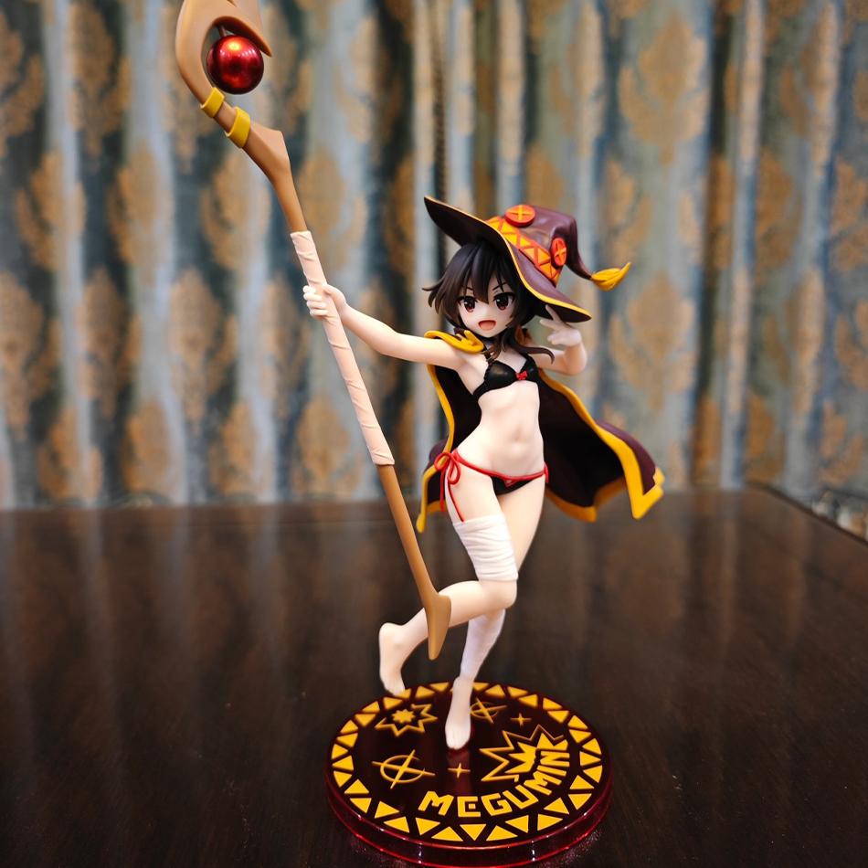 24cm Anime Figure God's Blessing On This Wonderful World Megumin Swimsuit PVC Action Figure Model Toyste Figurine For Girls Gift