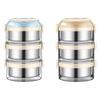 3 Tier Stackable Stainless Steel Lunch Box Efficient Thermal Insulation Portable Suitable for Meals