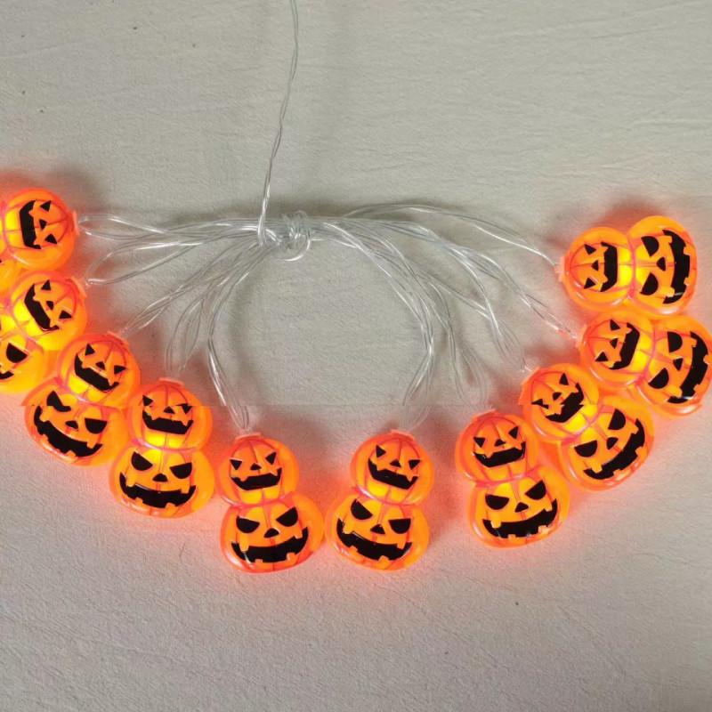 Halloween Pumpkin String Lights Battery Powered For Party Decorations