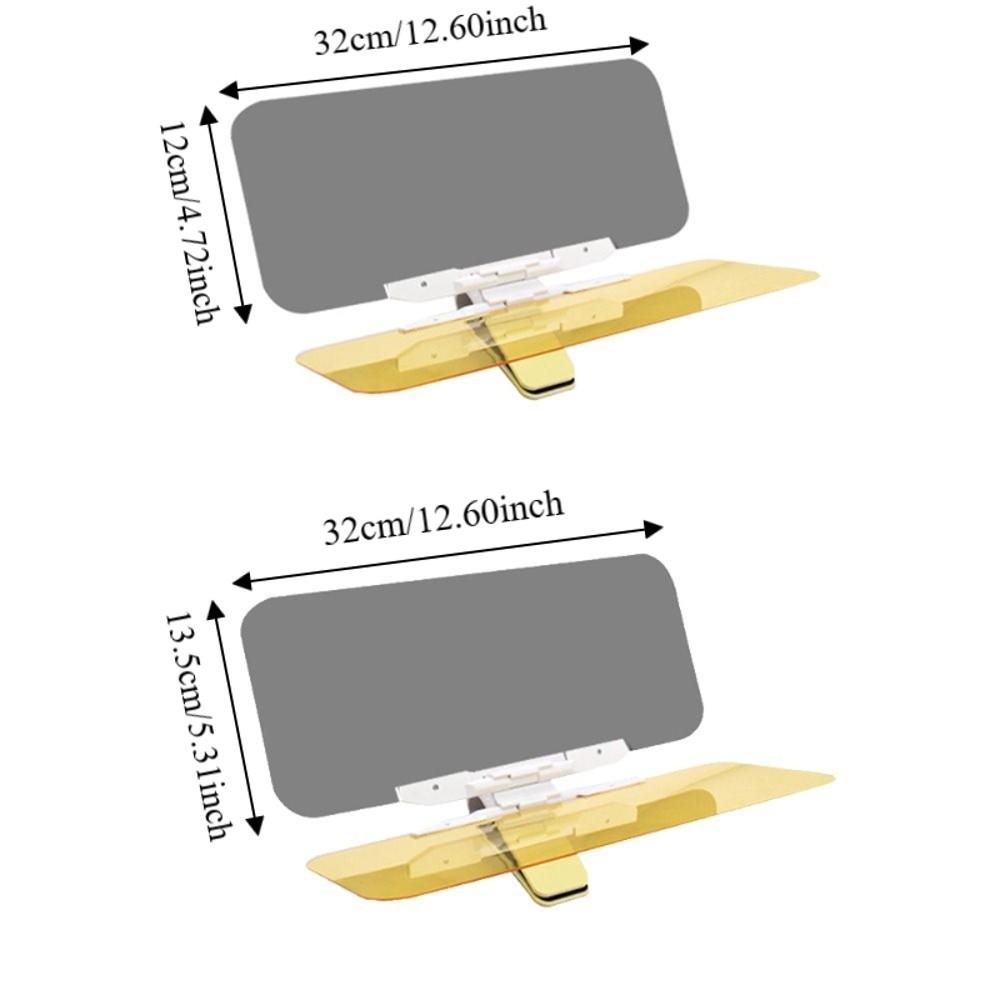 High-Transparent 2 in 1 Car Sun Visor Dual Use Night Driving Shield  Day Driving