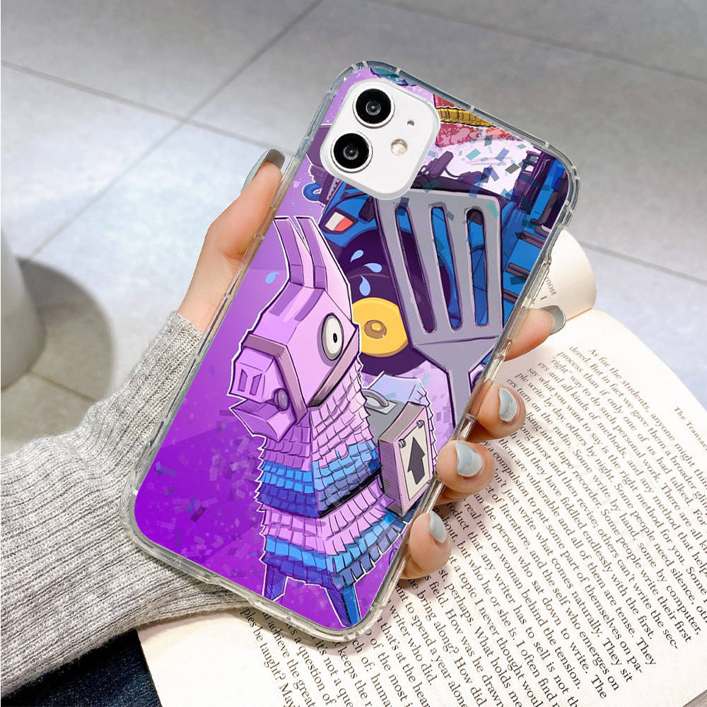 Hülle für Samsung A04 A14 A23 A34 A54 M23 M33 M52 M53 Realme 10 9 C30S C35 C55 VIVO Y02S Y21 Y51 X80 Pro Transparente Hülle FI3 Fortnite Lustig