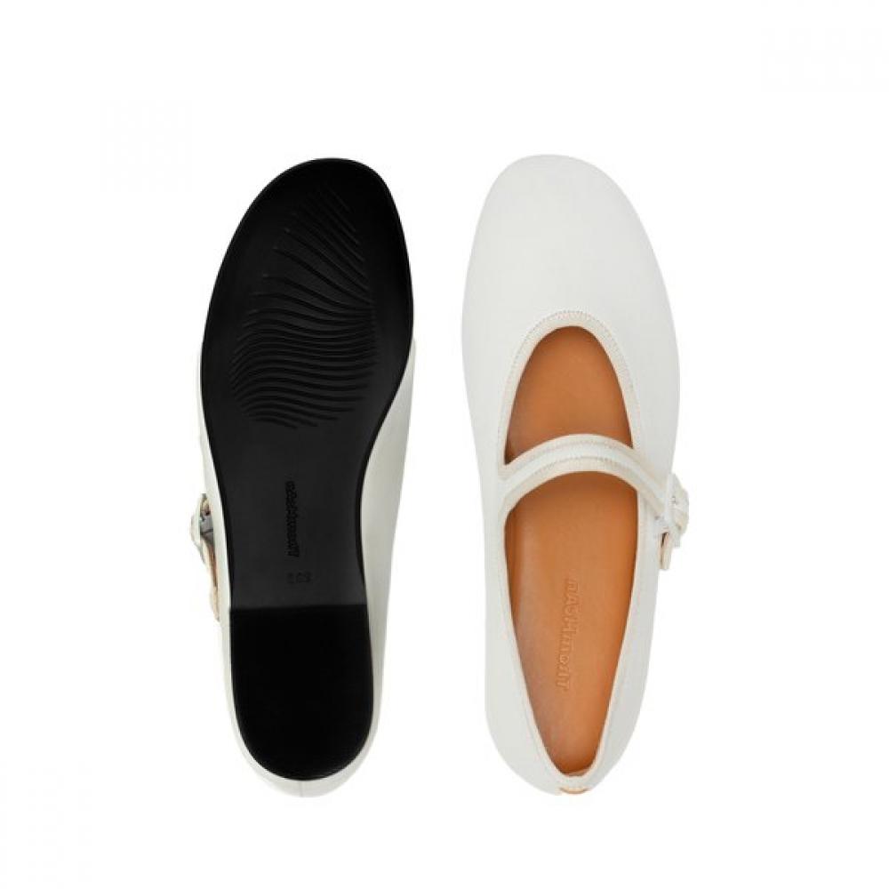 Thommcan Women S Comfort Mary Jane Flat ShoeS White 8tmpa24f9l