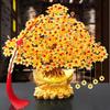 Sculptures Fortune Bonsai Style Good Luck Creative Tree Crafts Wealth for Desktop Office Room