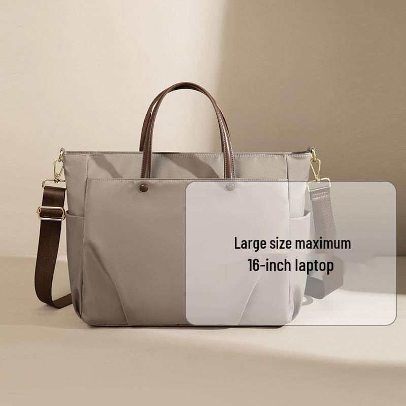 Damen Laptoptasche: 15,6-Zoll-Aktentasche mit großer Kapazität, zum Umhängen und als Crossbody-Tasche