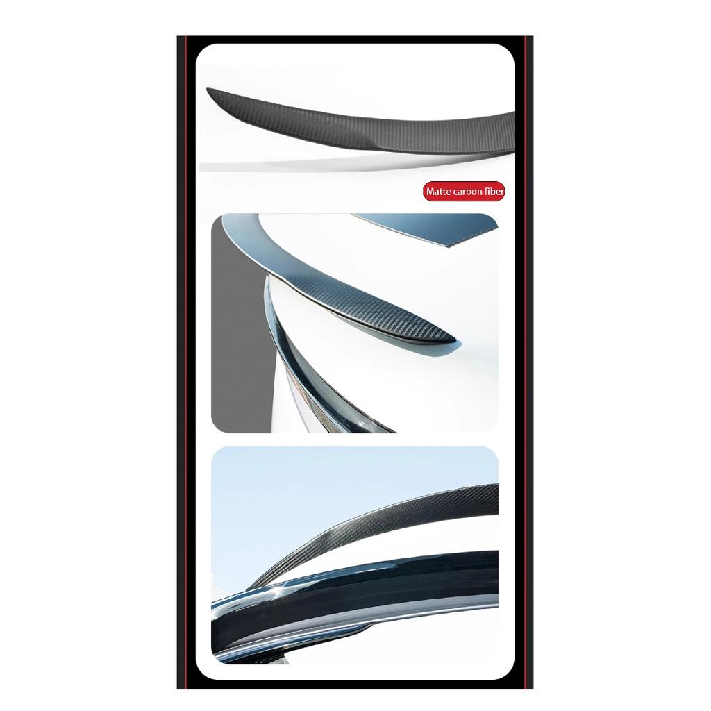 New Car Trunk Wing Spoiler For New Tesla Model Y Juniper 2025+ Real Carbon Fiber Spoiler Tail Fin Real Carbon Fiber Accessories