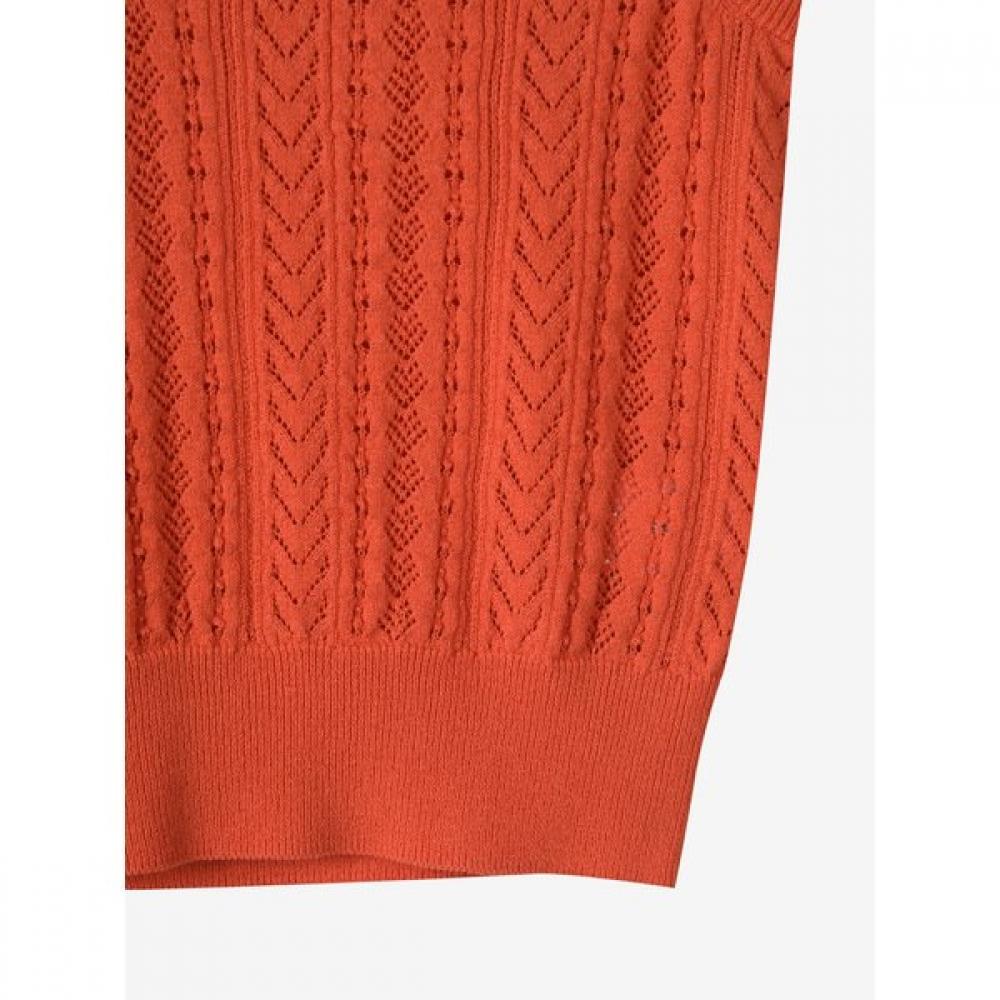 Cc Collect Rippstrickweste mit V-Ausschnitt C252ksb031