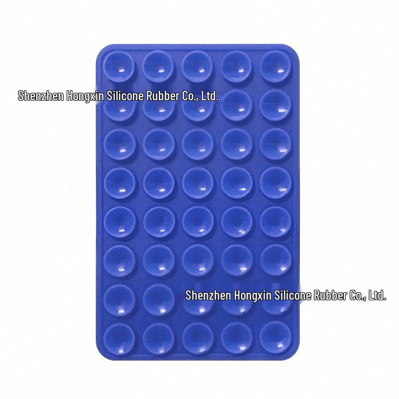 Silicone Suction Cup Holder for Mobile Phones - Square, Single-Sided, Set of 24