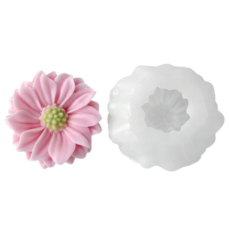 Flower Silicone Fondant Molds Multipurpose Silicone Mould Baking Tool for Making Candle Soap Chocolate Cake Decoration