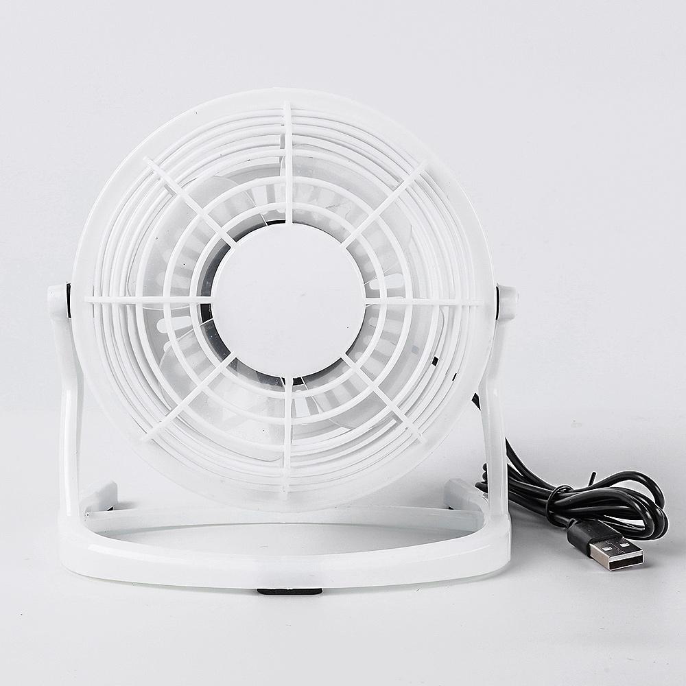 Desktop Strong Wind USB Silent Fans for Laptop Notebook PC Home Office Rotatable 4Blade Cooling Fan Summer Rottable USB Mini Fan