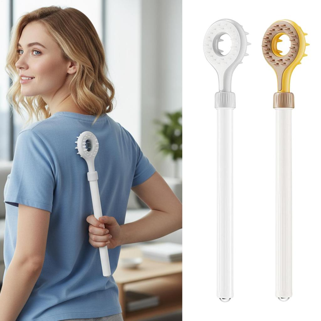 Back Scratcher Extendable Double Sided Scrubber Brush Retractable Scratching Tool For Shower Neck Head Family Pets Friends Men