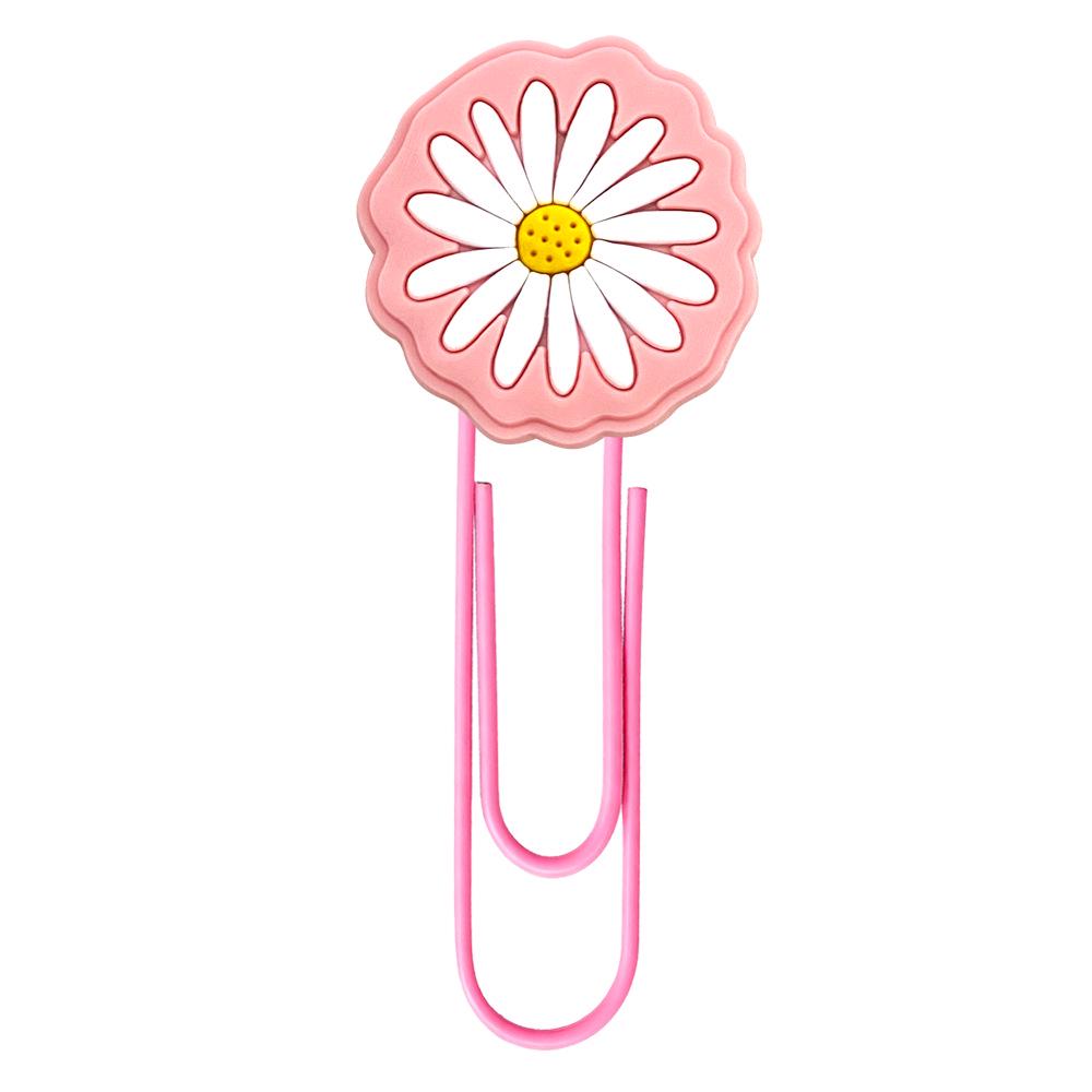 Cartoon-Style PVC Swirl Paper Clips: 12 Cute DIY Bookmarks for Creative Office Supplies.