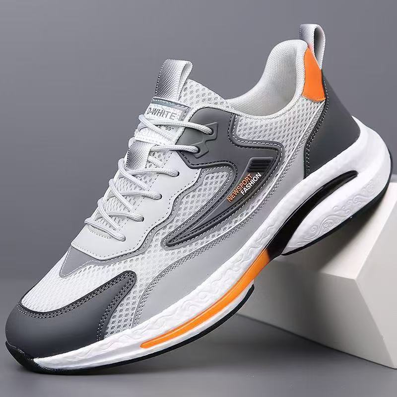 Men's shoes summer fly-woven mesh casual breathable shoes versatile shoes mesh fly-woven shoes hollow sports shoes men's running