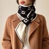 Long Knit Scarf Women Autumn Winter Double Layer Cold Proof Warm Neck Warmer Versatile Neck Cover