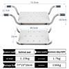 Non-Slip Aluminum Bath Seat with Storage for Elderly, Pregnant Women, and Children
