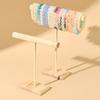 Set of 3 Elegant Wood Bangle Holder Multi Level Rack for Bracelet and Beads Showcase Easy Assembly Headband Organizers