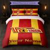 Union Berlin FC Benutzerdefinierter Name Text Bettwäsche-Set 1 Bettbezug+2 Kissenbezüge Fußball-Logo Personalisierte Geschenk für besonderen Anlass Schlafzimmer Dekor