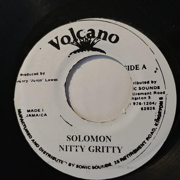 

7-дюймовая пластинка NITTY GRITTY Solomon NONE Volcano Jamaica Reggae Ska Dub Б/у