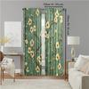 2 pcs   versatile polyester transparent curtains for home decoration Retro vine flowers for use in bedrooms and living rooms