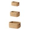 Handwoven Paper Rope Storage Basket Natural Organizers For Home Offices Decoration
