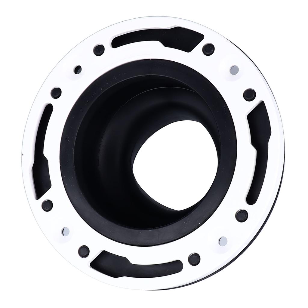 Kit de Reparare Flanșă Toaletă Negru Silicon Durabil ABS Instalare Ușoară Kit de Înlocuire Flanșă Toaletă