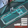 Backlit Wired Gaming Keyboard & Mouse Set with True Mechanical Feel and Suspended Keycaps