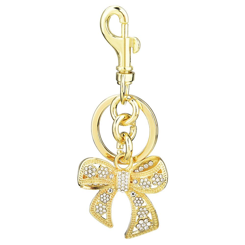 Style Silver Butterfly Pendant Bag Charm With Colorful Zircon And Charm Keychain For Summer Accessories