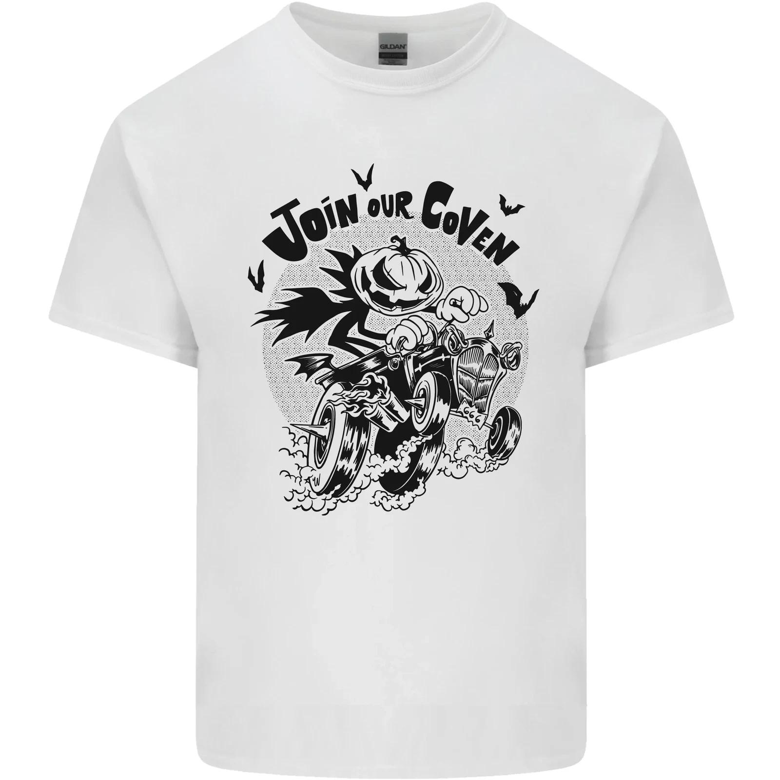 Join Our Coven Funny Halloween Pumpkin Kids T-Shirt Childrens 4XL