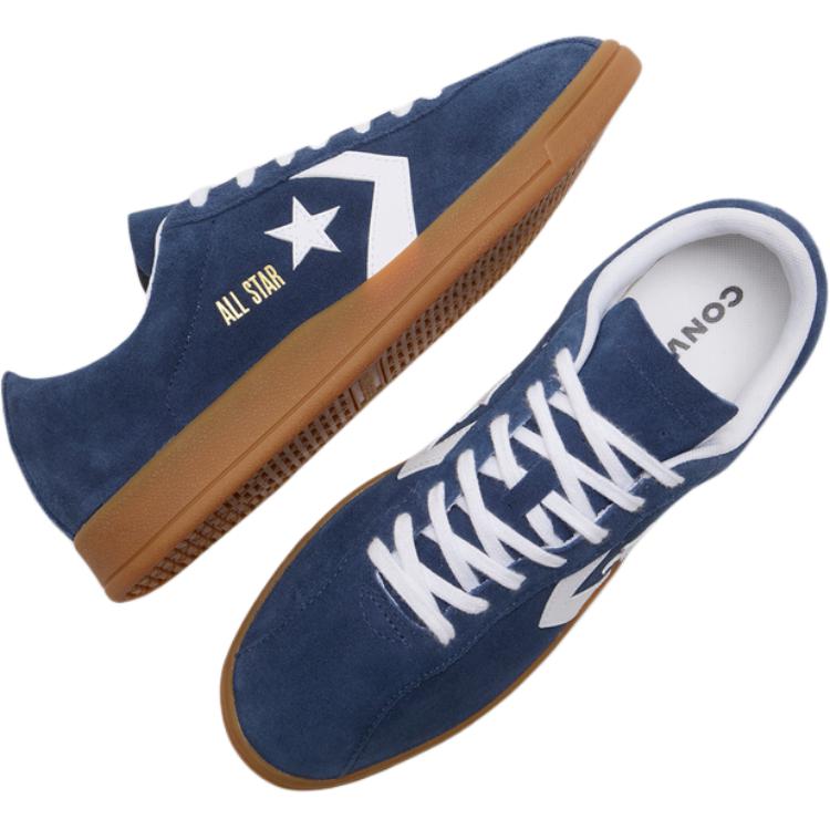 new Converse Abrasion Resistant Low Top Skateboard Shoes Unisex Dark Blue