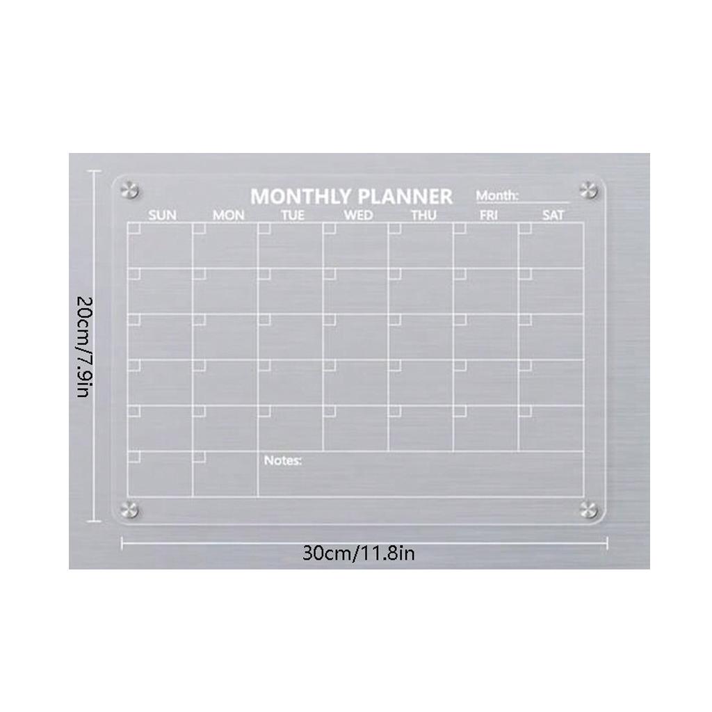 Multi-Use Dry Erase Board Calendar Anti-slip In Magnetic Calendar Board with Calendar Board Planner Reusable Magnetic Dry Erase
