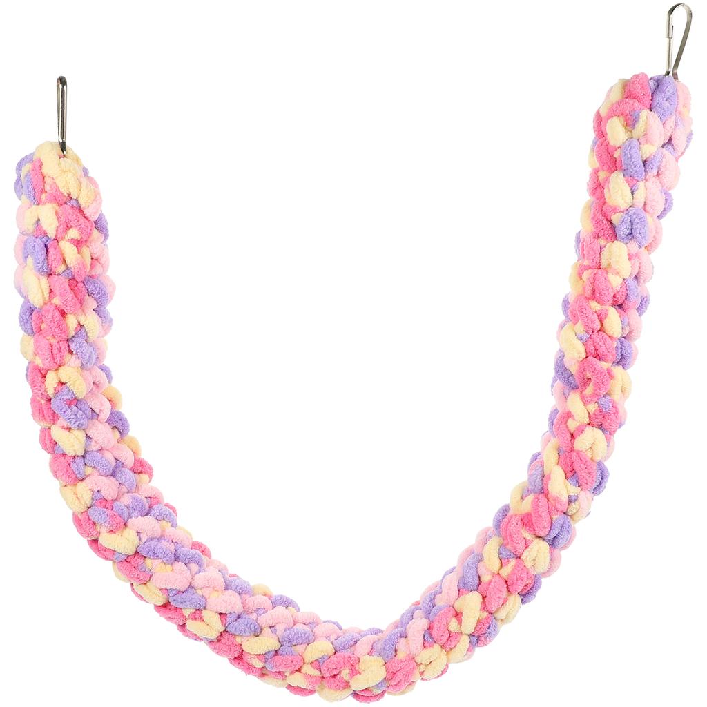 Cotton Rope Toy Climbing Rope For Bird Rope Perch Lizard Climbing Toy Small Pet Rope Toy Hamster Cage Decor Pet Swing