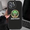 Hallo J-Jagermeister Logo Handyhülle Für IPhone 16 15 14 13 Pro Max 11 12 Plus Leder Silikon Hülle