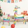 3D Golden Reindeer Aluminum Foil Balloon - Christmas Party Decoration