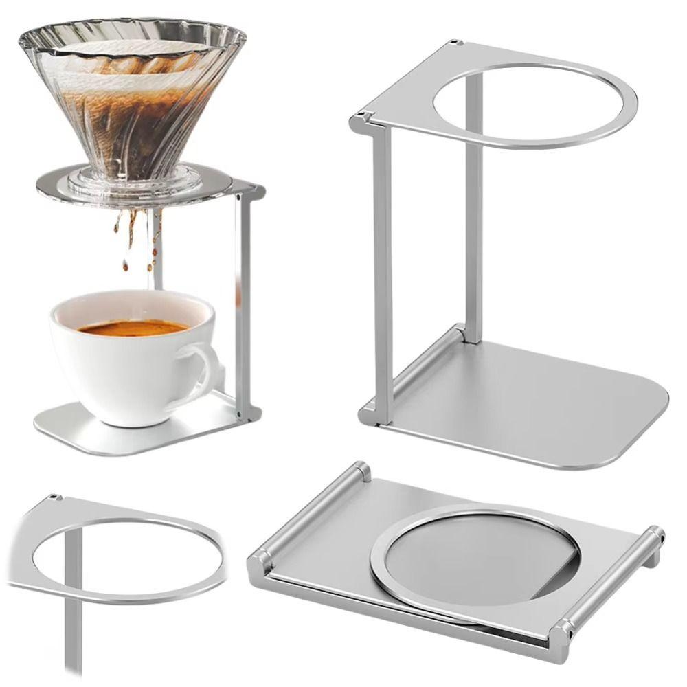 Stainless Steel Coffee Drip Holder Lightweight Pour Over Dripper Stand Coffee Machine Accessories