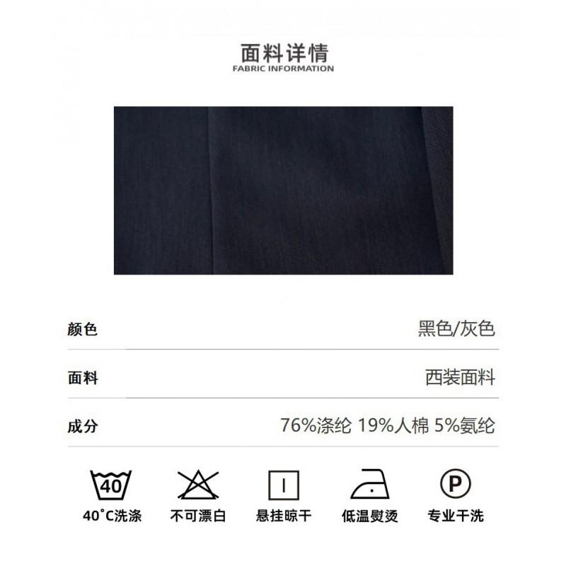 Womens Oversized Wide Shoulder Blazer Coat Black Gray Casual Streetwear Office Commute Jacket