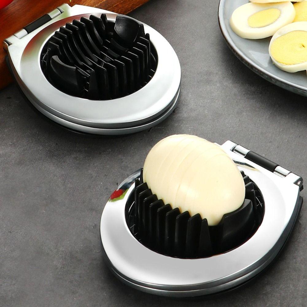 Ergonomic Handle Egg Cutter Rust-proof Eggs Divider Kitchen Gadget Strawberry Cutter  Restaurant