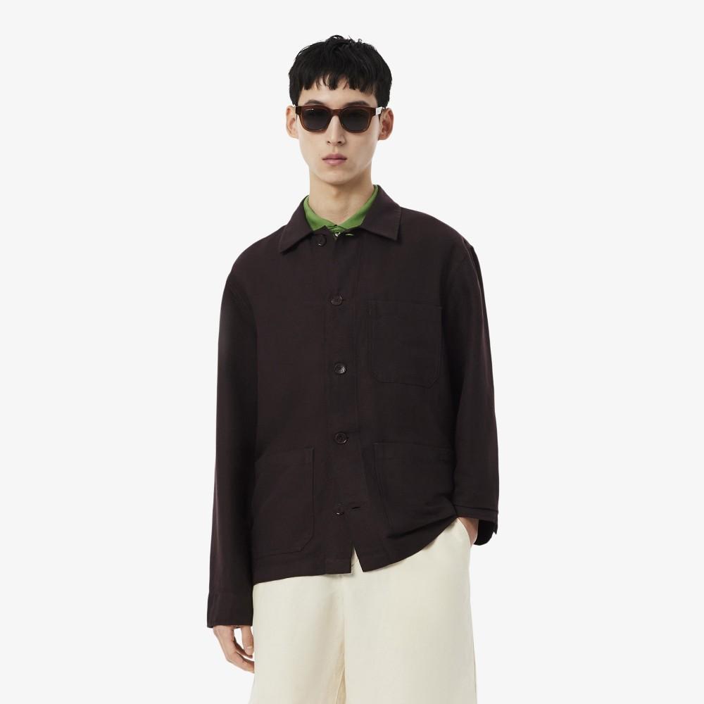 [lacoste] Men's Linen Blend Multi-Pocket Shacket CH5993-56G3LA
