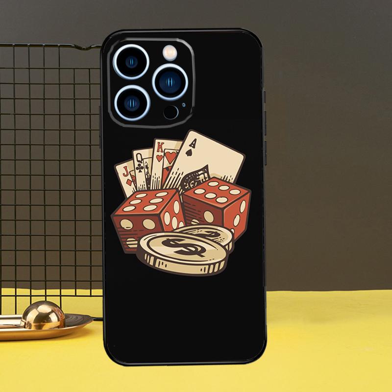 Las Vegas Casino Poker Case For iPhone 16 15 14 13 12 11 Pro Max X XR XS 7 8 Plus 12 13 Mini Bumper Cover