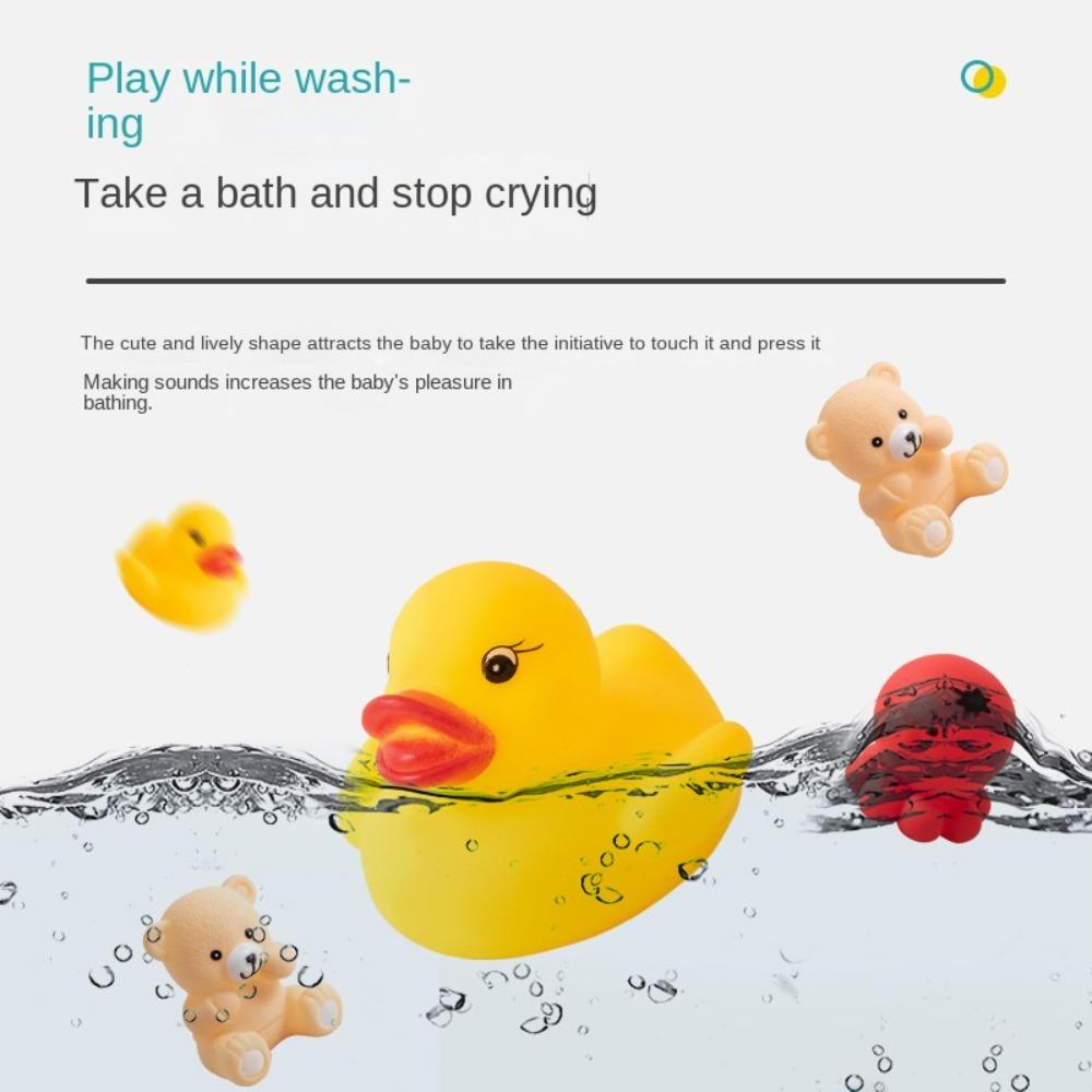 

2pcs Animals Cute Baby Bath Toys Cartoon Cute Animals Bath Squeeze Toy Children