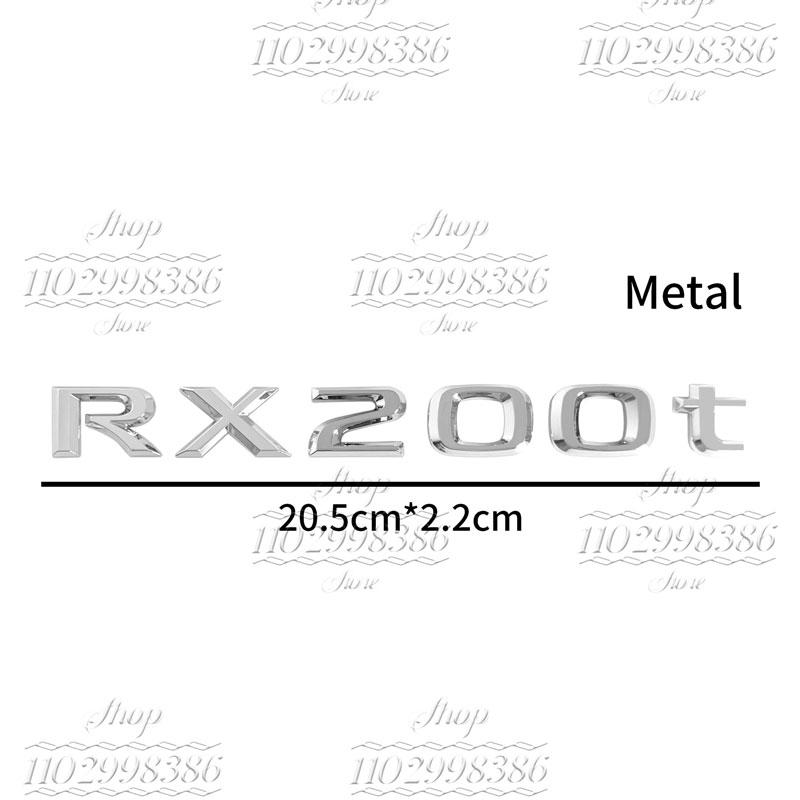 Vhodné pro RX300, RX350, RX500h, RX450h, RX270, RX200t Lexus zadní znak dekorativní kovové samolepky s písmeny